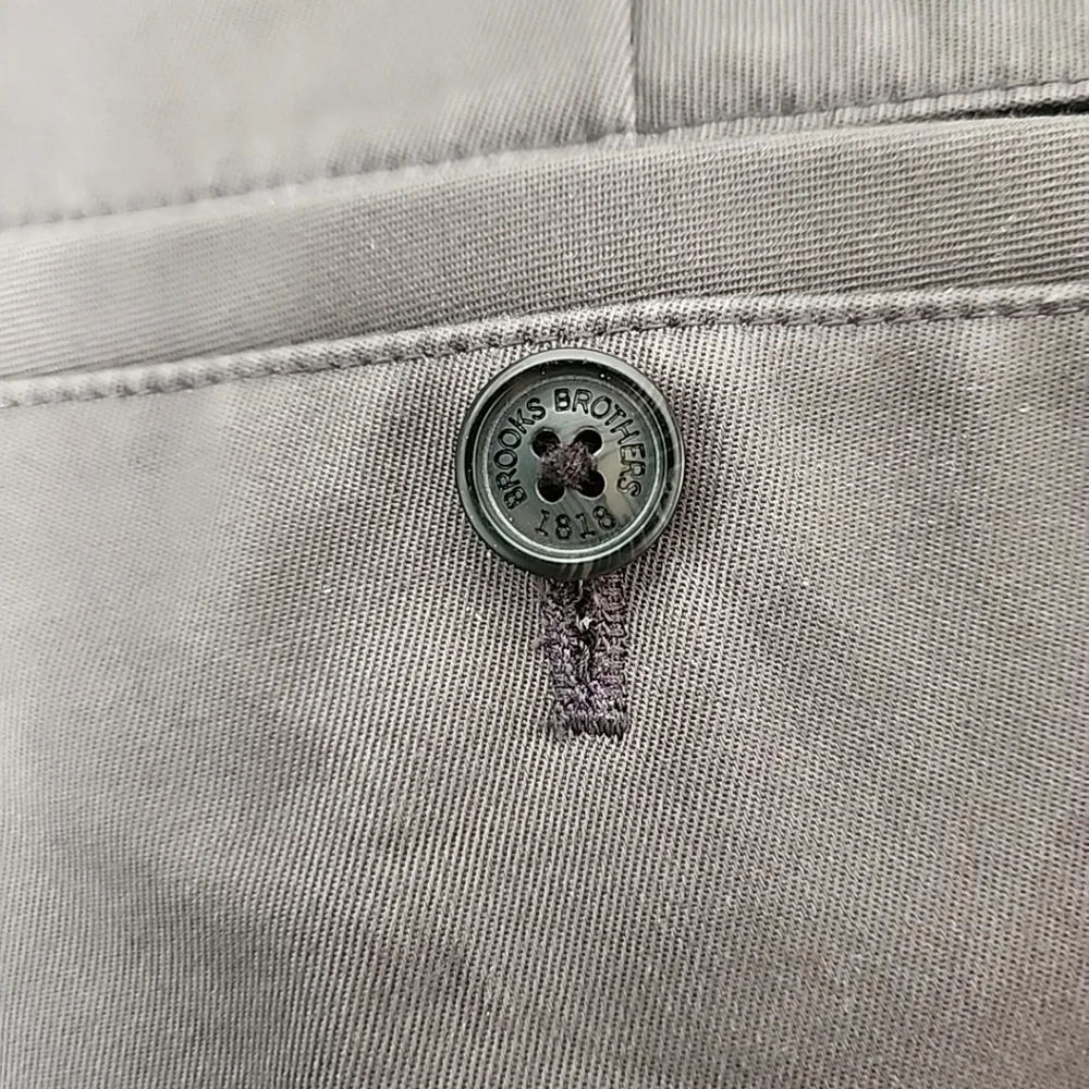 Brooks Brothers Lightweight Advantage Chino Stretch Clark Pants 34x30 Dark Gray